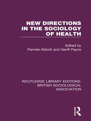 cover image of New Directions in the Sociology of Health